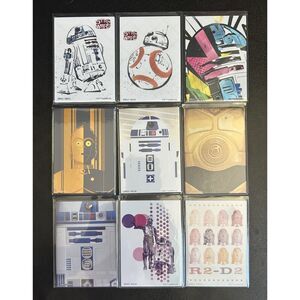 Lot of 9 Cards - 2023 Card.fun Star Wars Global Art Series: Episode II